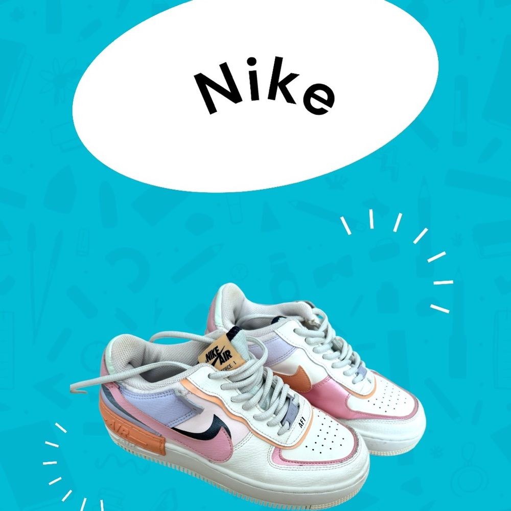 Nike Air Force 1 Shadow Women’s Sneakers – Multi-Color (Size 7.5)